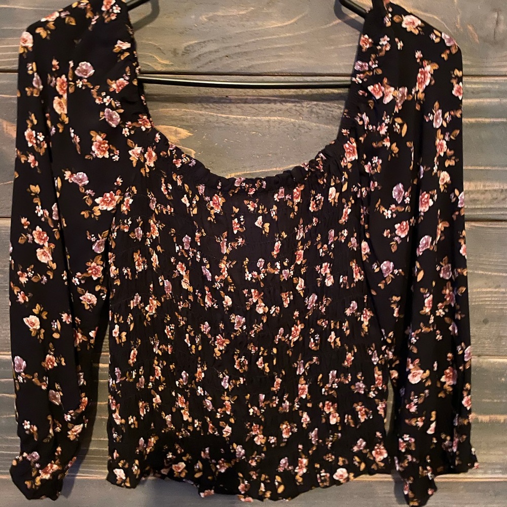 New Crop Floral Mid Sleeve Blouse